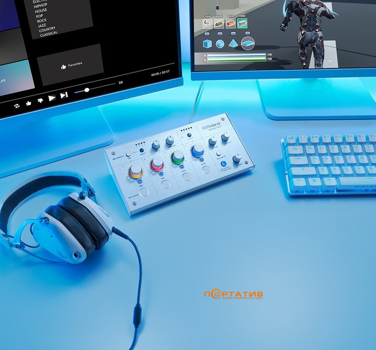 Аудіоінтерфейс Roland Bridge Cast White