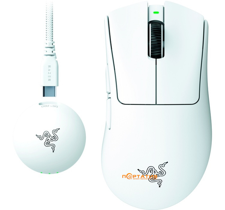 Мишка Razer DeathAdder V4 Pro Wireless White (RZ01-05330200-R3G1)