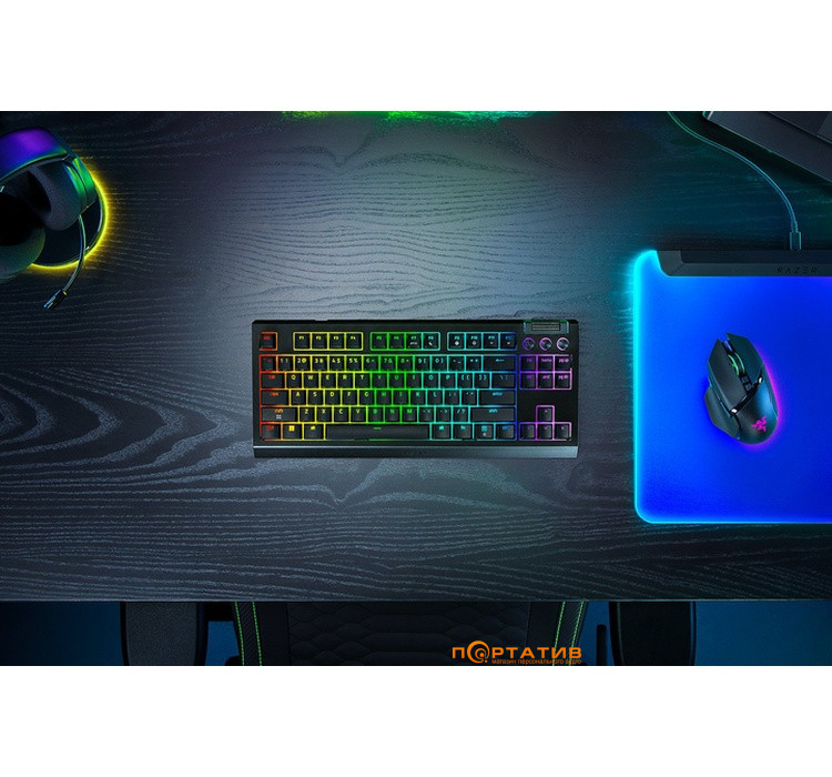 Игровая клавиатура Razer BlackWidow V4 TKL Hyperspeed UA (RZ03-05480100-R3M1)