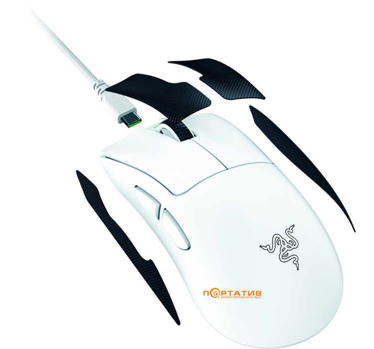 Мишка Razer DeathAdder V4 Pro Wireless White (RZ01-05330200-R3G1)