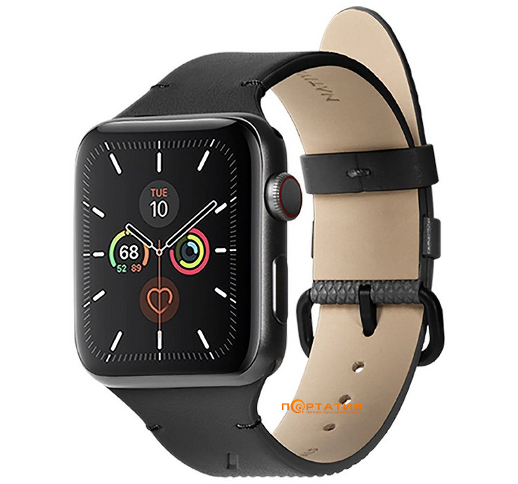 Native Union (RE) Classic Band Black for Apple Watch 49/45/44mm (RESTRAP-AW-L-BLK)