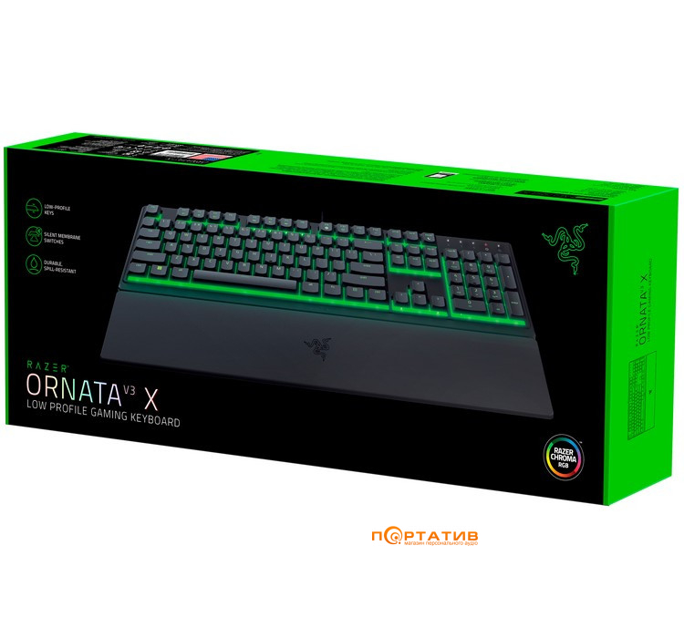 Игровая клавиатура Razer Ornata V3 X UA Black (RZ03-04471900-R371)