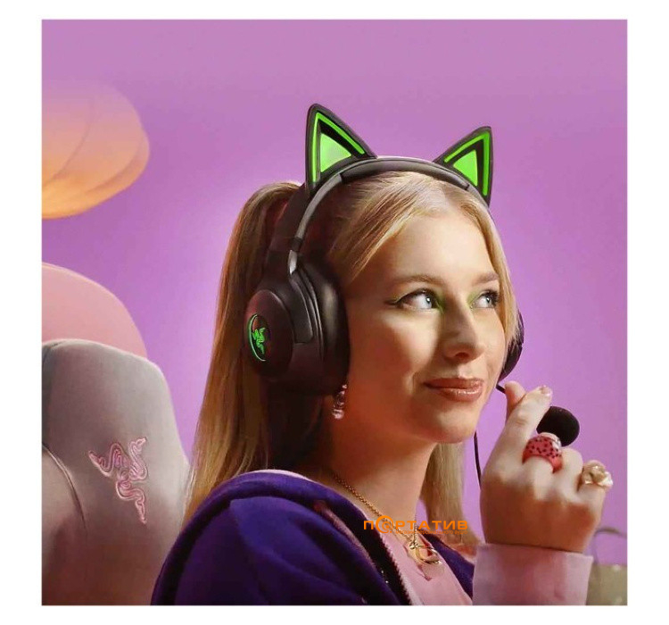 Игровая гарнитура Razer Kraken Kitty V2 Black (RZ04-04730100-R3M1)