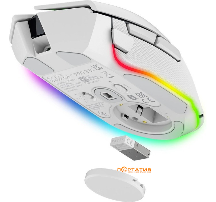 Мышка Razer Basilisk V3 Pro Wireless 35K White (RZ01-05240200-R3G1)