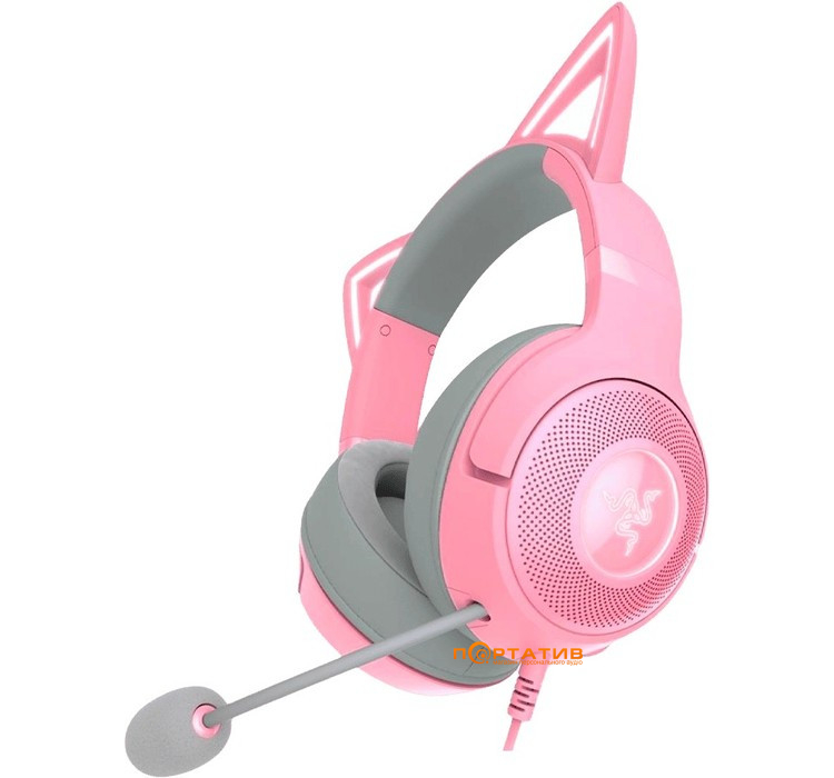 Игровая гарнитура Razer Kraken Kitty V2 Quartz (RZ04-04730200-R3M1)