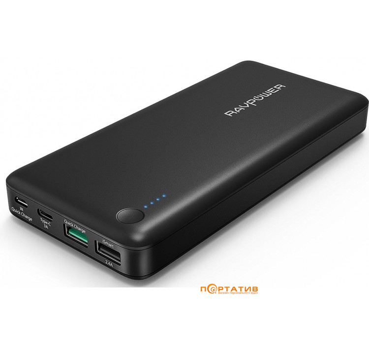 Внешний аккумулятор RavPower 20100mAh 3.0 Qualcomm Quick Charge 3.0 Power Bank External Battery (RP-PB043)