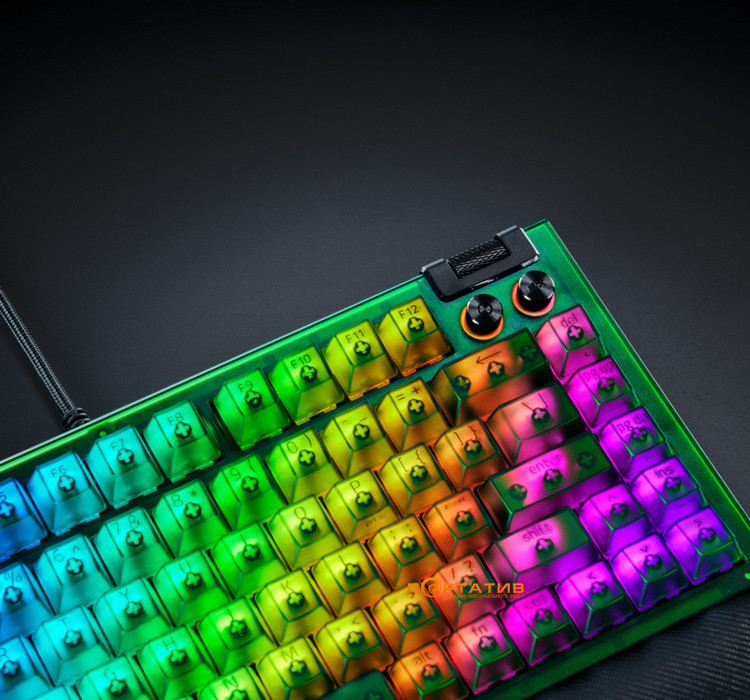 Ігрова клавіатура Razer BlackWidow V4 75% Phantom Green (RZ03-05003300-R3M1)