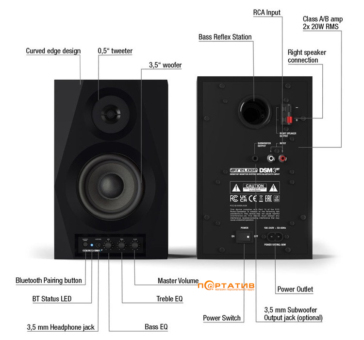 Акустика Reloop DSM-3 BT