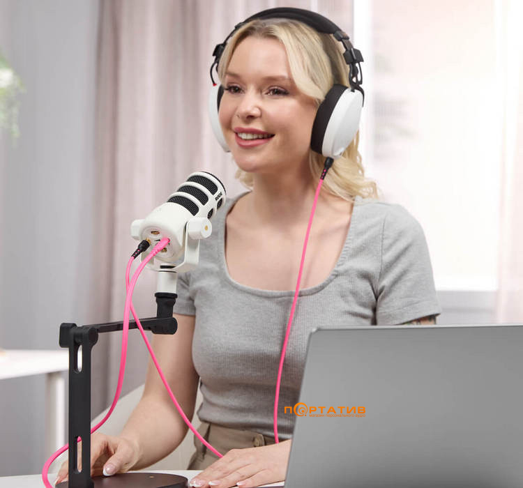 Мікрофон RODE PodMic USB White
