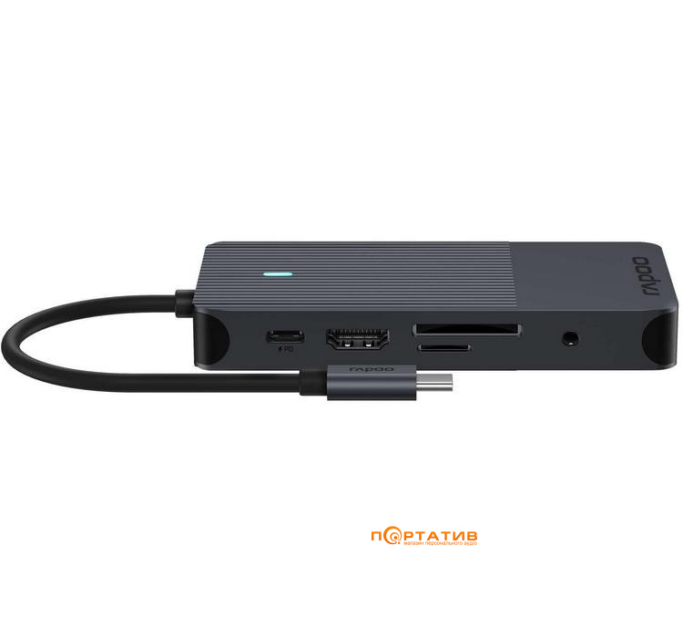 Хаб Rapoo 8-in-1 USB-C Multiport Adapter (UCM-2004)