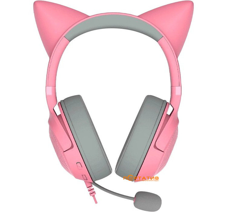 Игровая гарнитура Razer Kraken Kitty V2 Quartz (RZ04-04730200-R3M1)