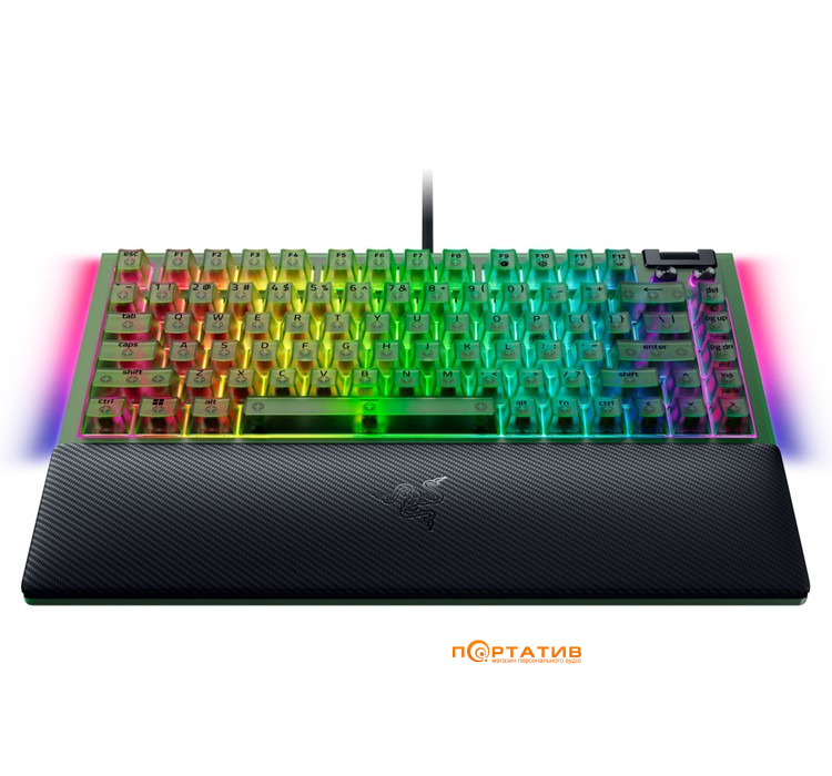 Ігрова клавіатура Razer BlackWidow V4 75% Phantom Green (RZ03-05003300-R3M1)