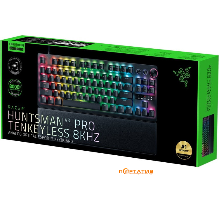 Ігрова клавіатура Razer Huntsman V3 PRO TKL 8KHz UA (RZ03-05520100-R3M1)