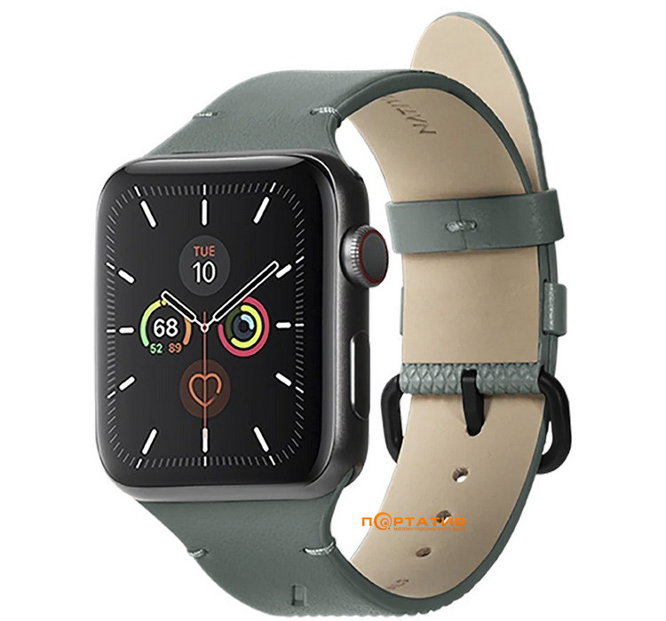 Ремешок Native Union (RE) Classic Band Slate Green for Apple Watch 49/45/44mm (RESTRAP-AW-L-GRN)