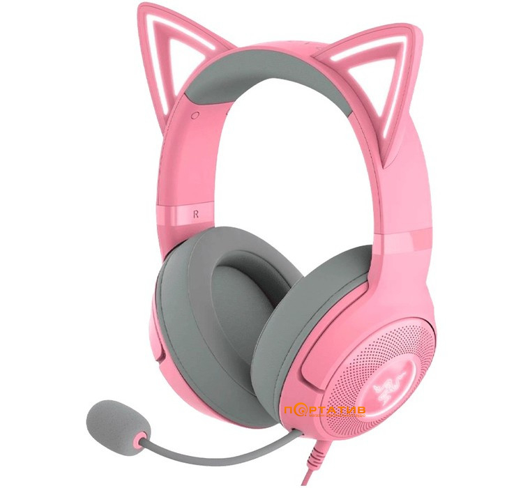 Игровая гарнитура Razer Kraken Kitty V2 Quartz (RZ04-04730200-R3M1)