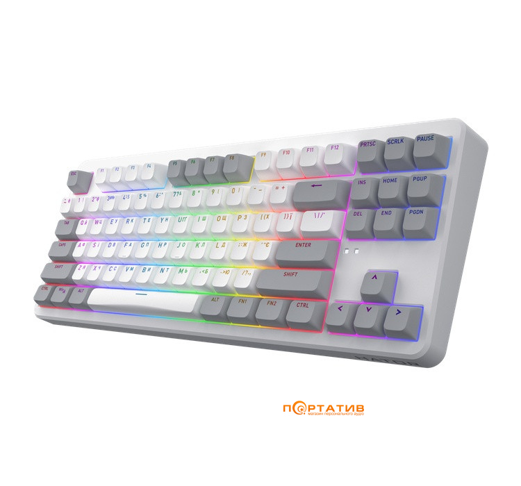Игровая клавиатура HATOR Rockfall 3 Mecha TKL Wireless Orange, White (HTK851UA)