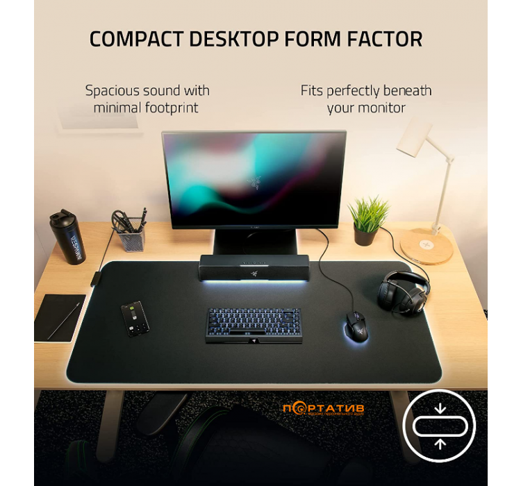Ігрова 5.1 звукова панель Razer Leviathan V2 X (RZ05-04280100-R3M1)