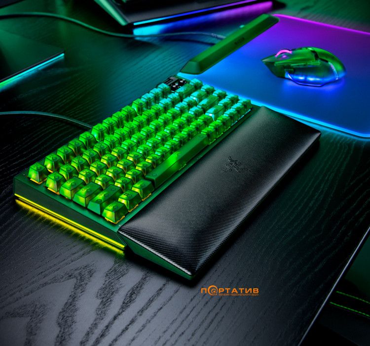 Ігрова клавіатура Razer BlackWidow V4 75% Phantom Green (RZ03-05003300-R3M1)