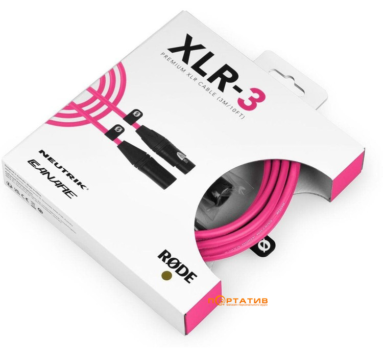 Кабель Rode XLR Pink 3m