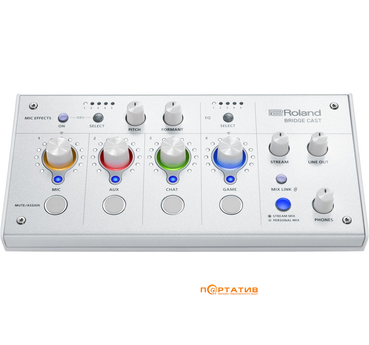 Аудіоінтерфейс Roland Bridge Cast White