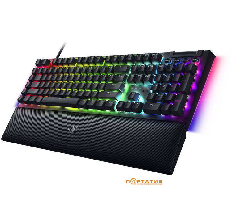 Ігрова клавіатура Razer BlackWidow V4 Green Switch RU (RZ03-04690100-R3M1)