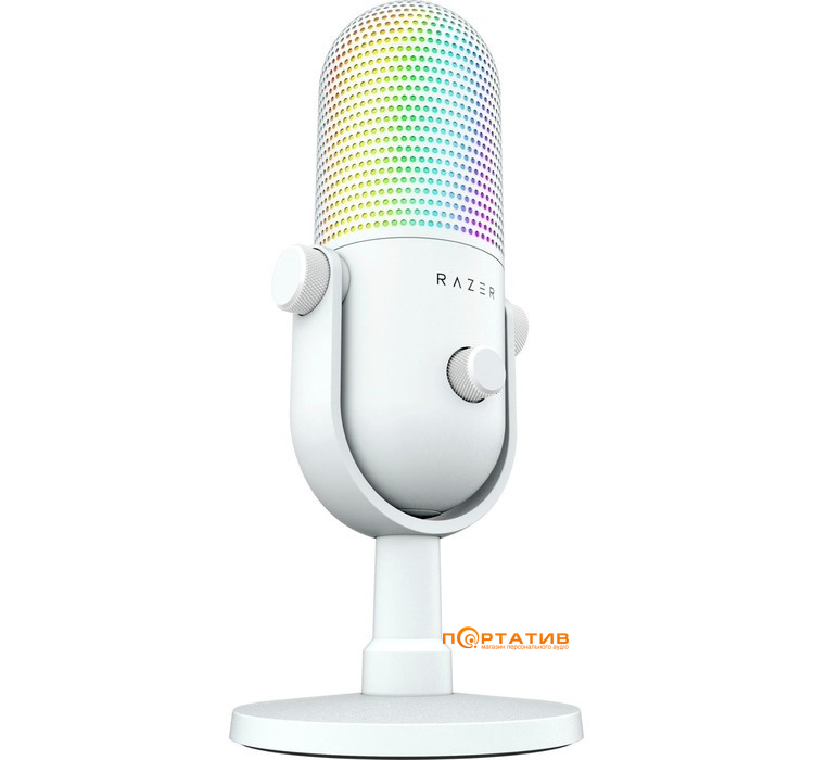 Мікрофон Razer Seiren V3 Chroma White (RZ19-05060200-R3M1)