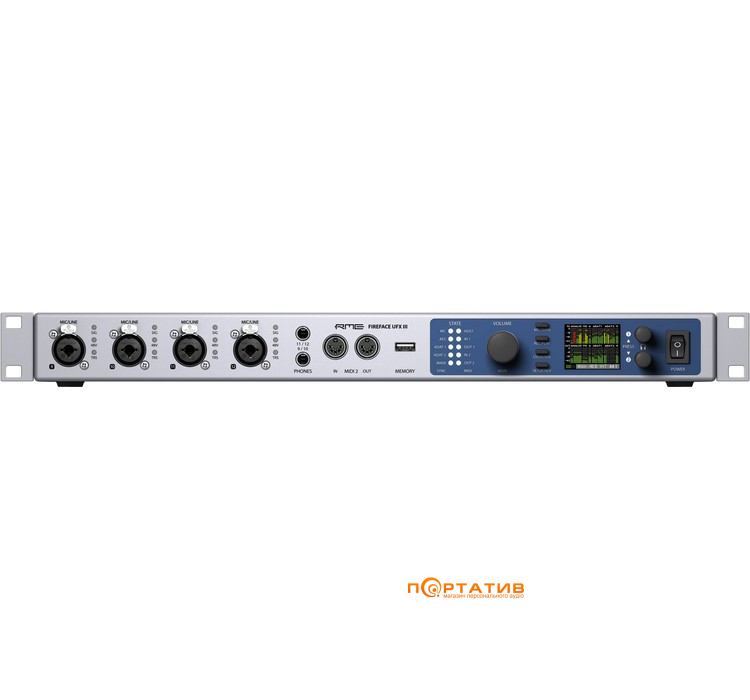 Аудиоинтерфейс RME Fireface UFX III