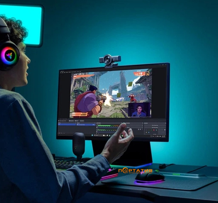 Камера для стриминга Razer Kiyo V2 X (RZ19-05380100-R3M1)