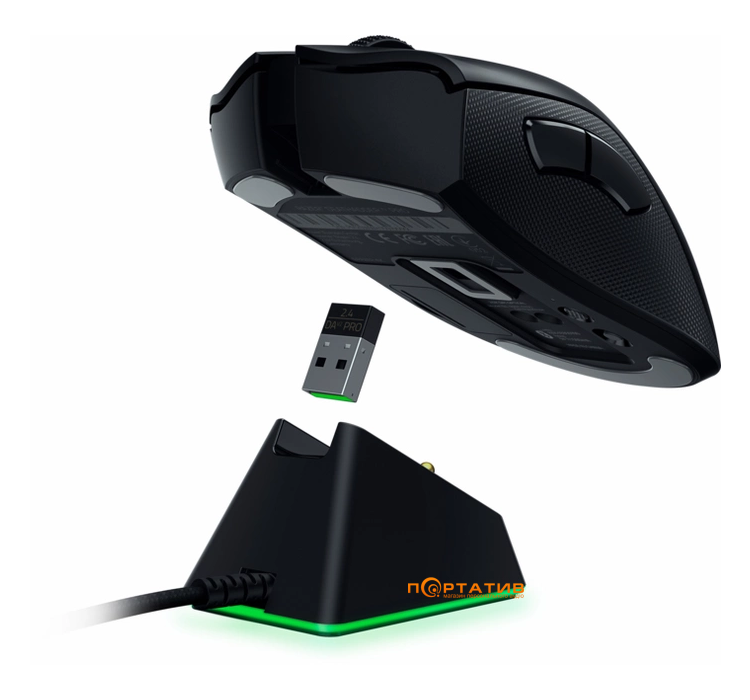 Razer DeathAdder V2 Pro Wireless & Mouse Dock (RZ01-03350400-R3G1)