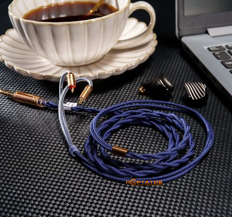 Кабель для навушників Roseselsa Blue Rose Pro Cable (0.78 2 pin 4.4mm)