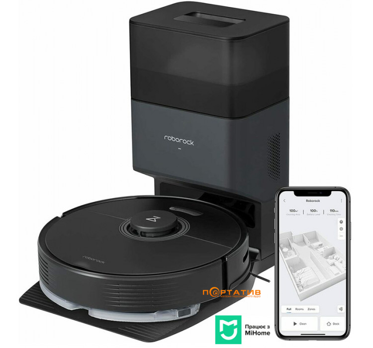Робот пилосос RoboRock Vacuum Cleaner Q7 Max+ Black