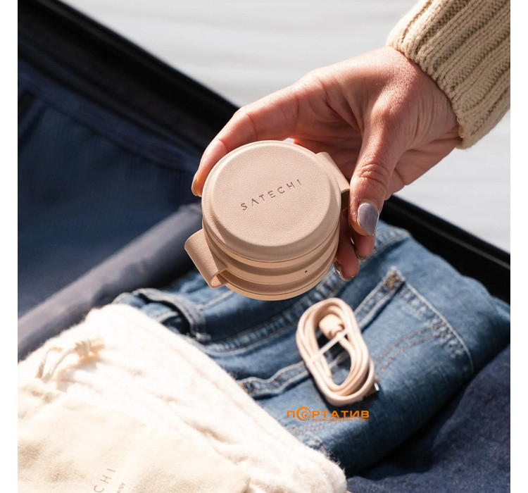 Беспроводное ЗУ Satechi OntheGo 3-in-1 Wireless Charger Desert Rose (ST-QTG31R)