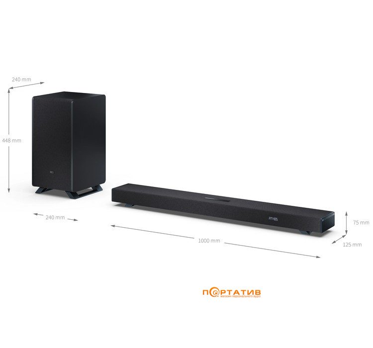 Саундбар Sharp HT-SBW53121(BK)