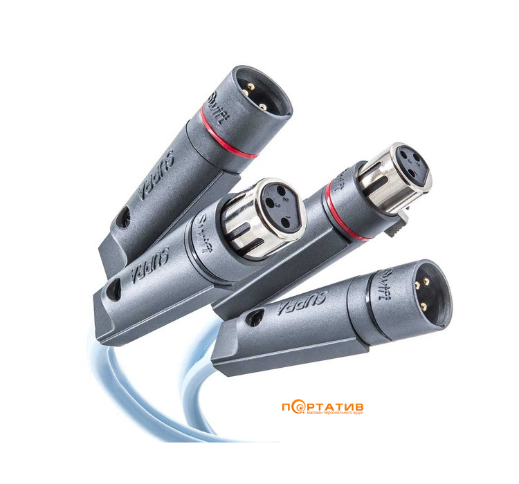 Кабель аналоговый Supra Dual 2XLR-2XLR Balanced Audio 1m (1001910239)