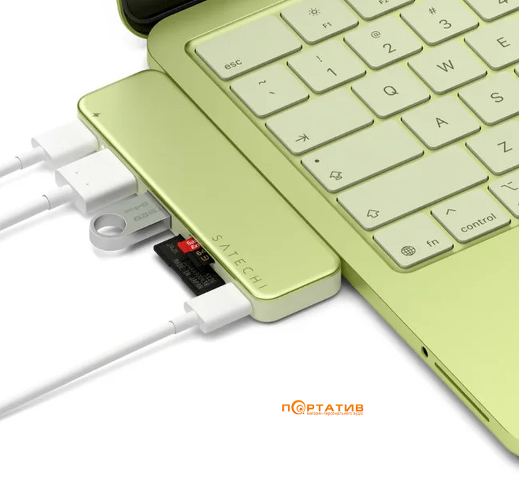 Хаб Satechi USB-C Snap Hub Multiport Citrus (ST-HUSNY)