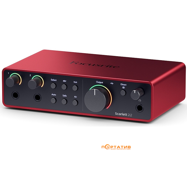 Аудіоінтерфейс Focusrite Scarlett 2i2 (4Gen)