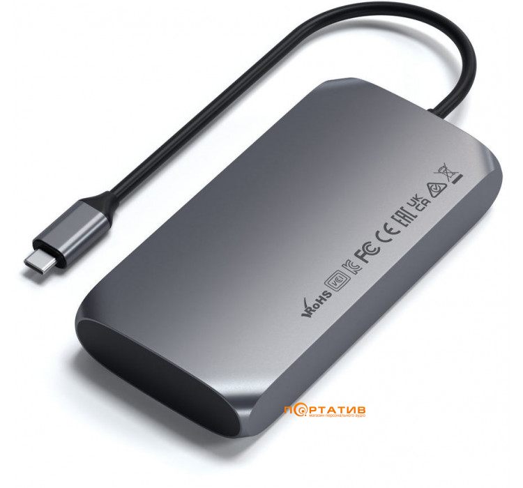 Satechi Aluminum USB-C Multimedia Adapter M1 Space Gray (ST-UCM1HM)