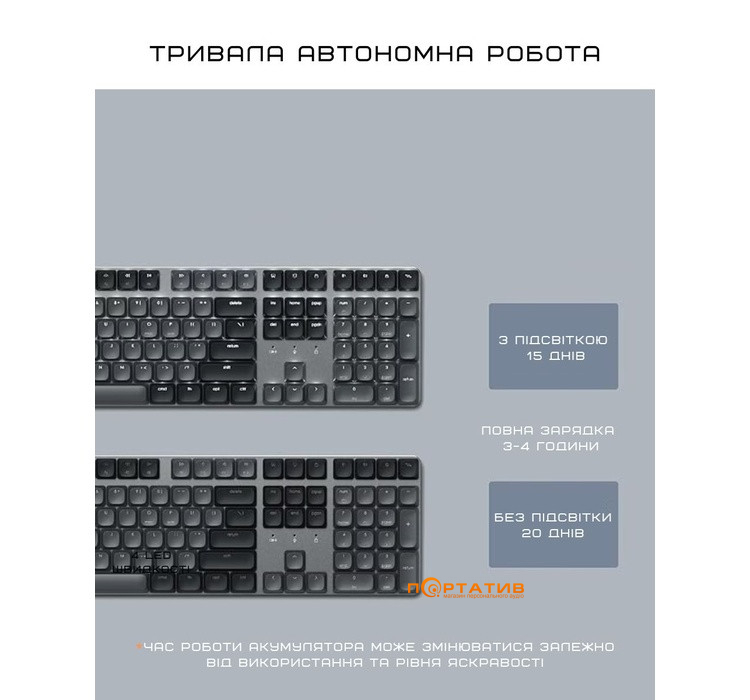 Клавиатура Satechi SM3 Slim Mechanical Backlit Bluetooth Keyboard Dark UA (ST-KSM3DK-EN)