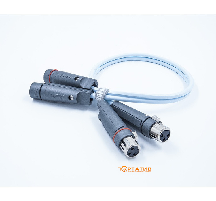 Кабель аналоговый Supra Dual 2XLR-2XLR Balanced Audio 1m (1001910239)
