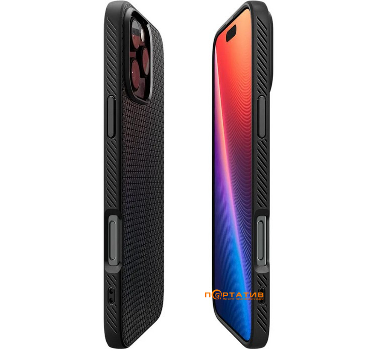 Чехол Spigen для Apple iPhone 16 Pro, Liquid Air, Matte Black (ACS08117)