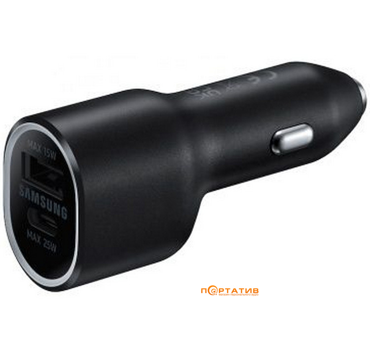АЗУ Samsung 40W Car Charger (w/o Cable) Black (EP-L4020NBEGRU)