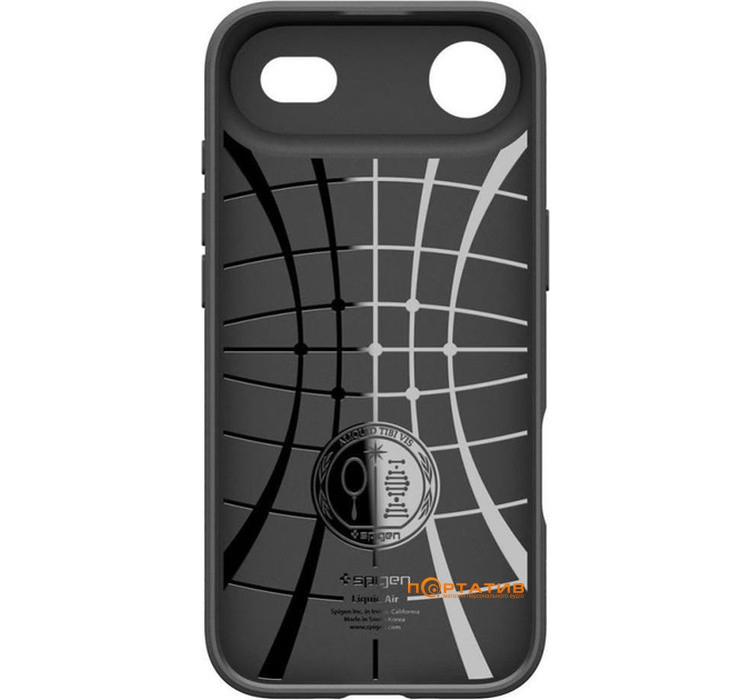 Чехол Spigen iPhone 17 Air, Liquid Air, Matte Black (ACS10302)