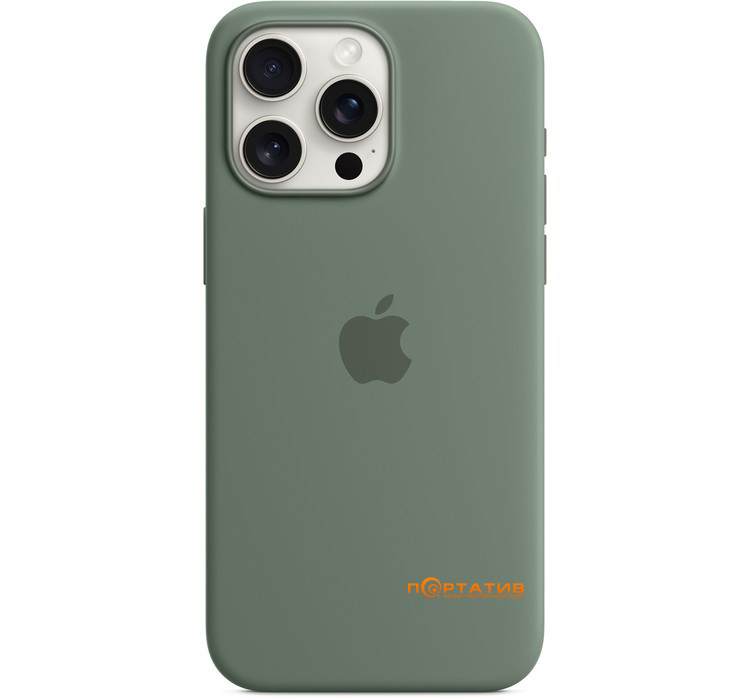 Чохол SoftCase iPhone 15 Pro Max Silicone Case with MagSafe and Animation Cypress