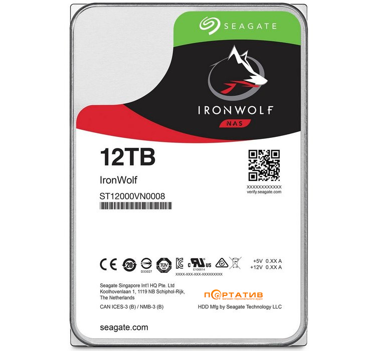 Жорсткий диск Seagate IronWolf 12TB (ST12000VN0008)