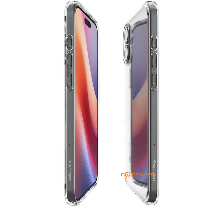 Чохол Spigen для Apple iPhone 16, Ultra Hybrid, Crystal Clear (ACS08197)