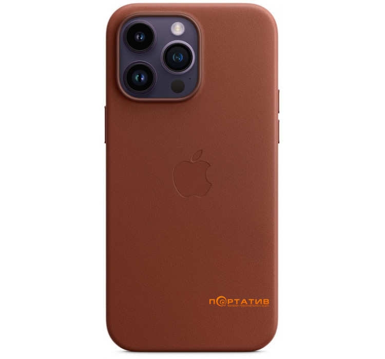 SoftCase iPhone 14 Pro Max Leather Case with MagSafe Umber