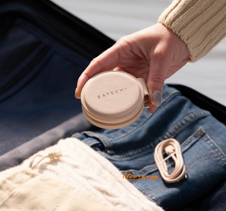 Бездротовий ЗП Satechi OntheGo 2-in-1 Wireless Charger Desert Rose (ST-QTG21R)