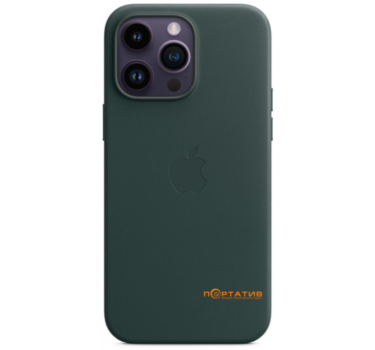 SoftCase iPhone 14 Pro Max Leather Case with MagSafe Forest Green