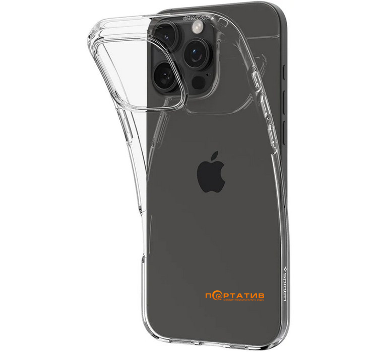 Чехол Spigen для Apple iPhone 16 Pro, Liquid Crystal, Crystal Clear (ACS08112)