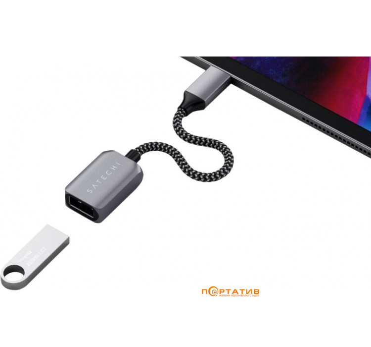 Satechi USB-C to USB 3.0 Adapter Cable Space Gray (ST-UCATCM)
